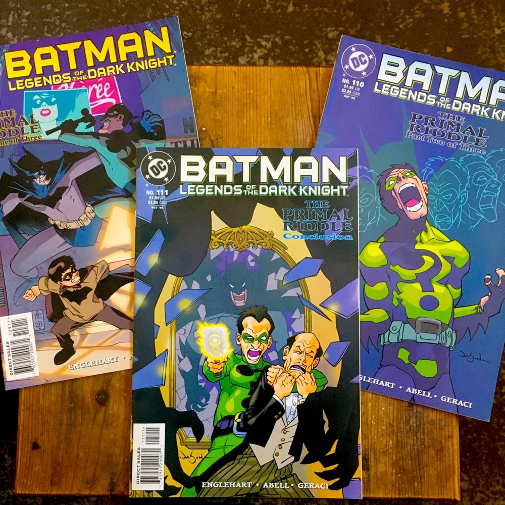 Batman LOTDK No.109, 110, & 111, The Primal Riddle